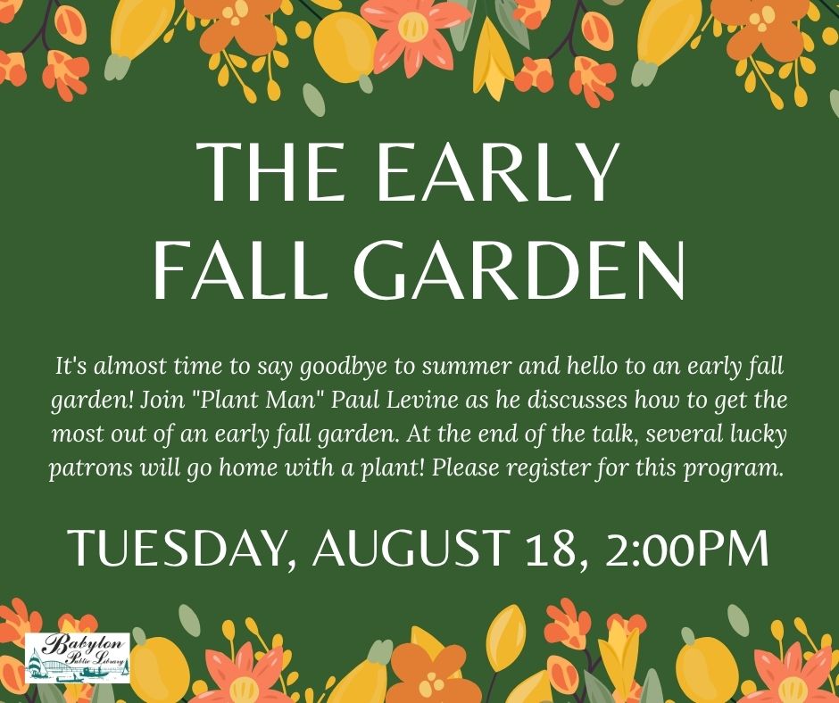 early fall garden flyer