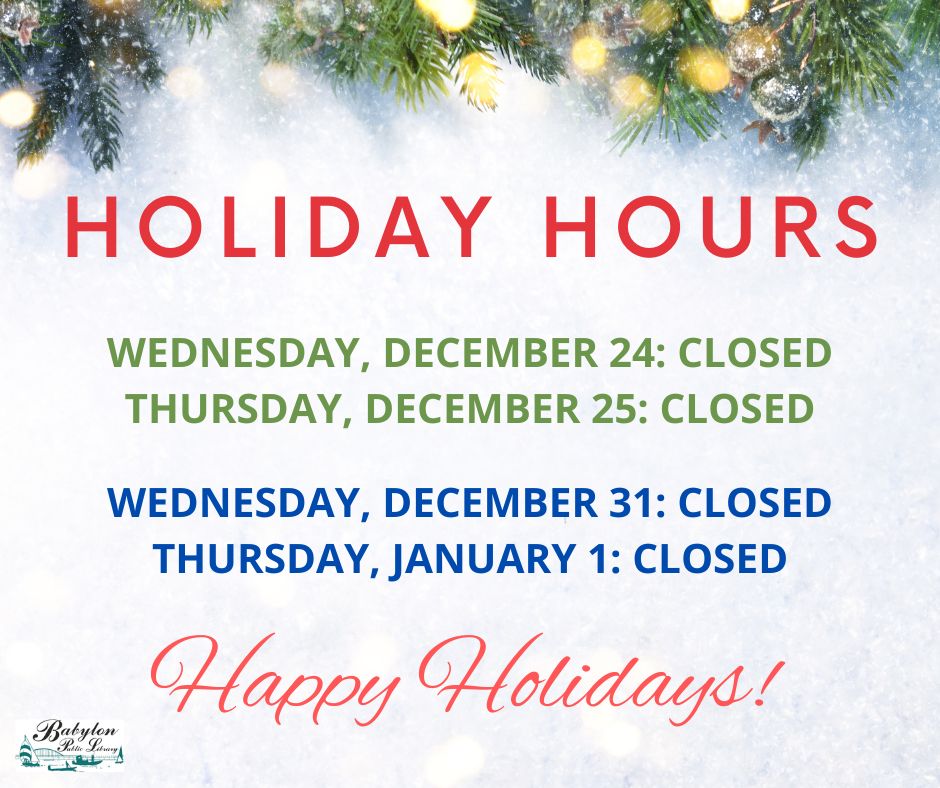 2025 Holiday Hours FB