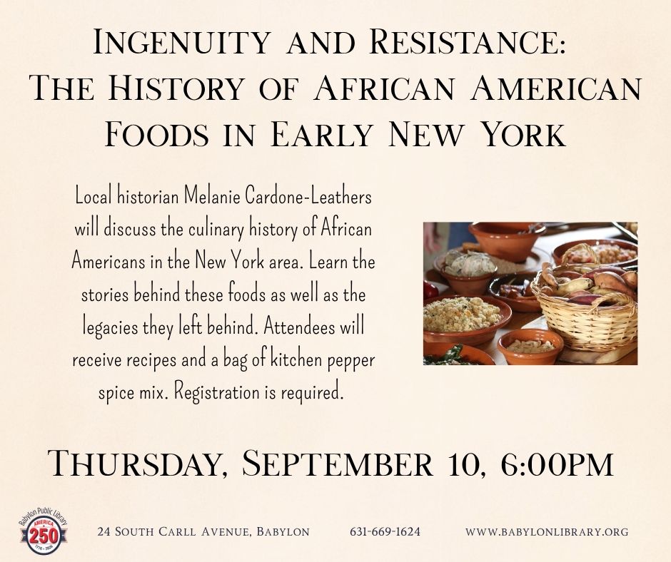 Historic foods flyer