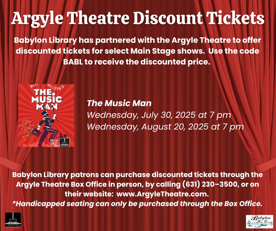Argyle Theatre Main Stage Discount Tickets FB (3)