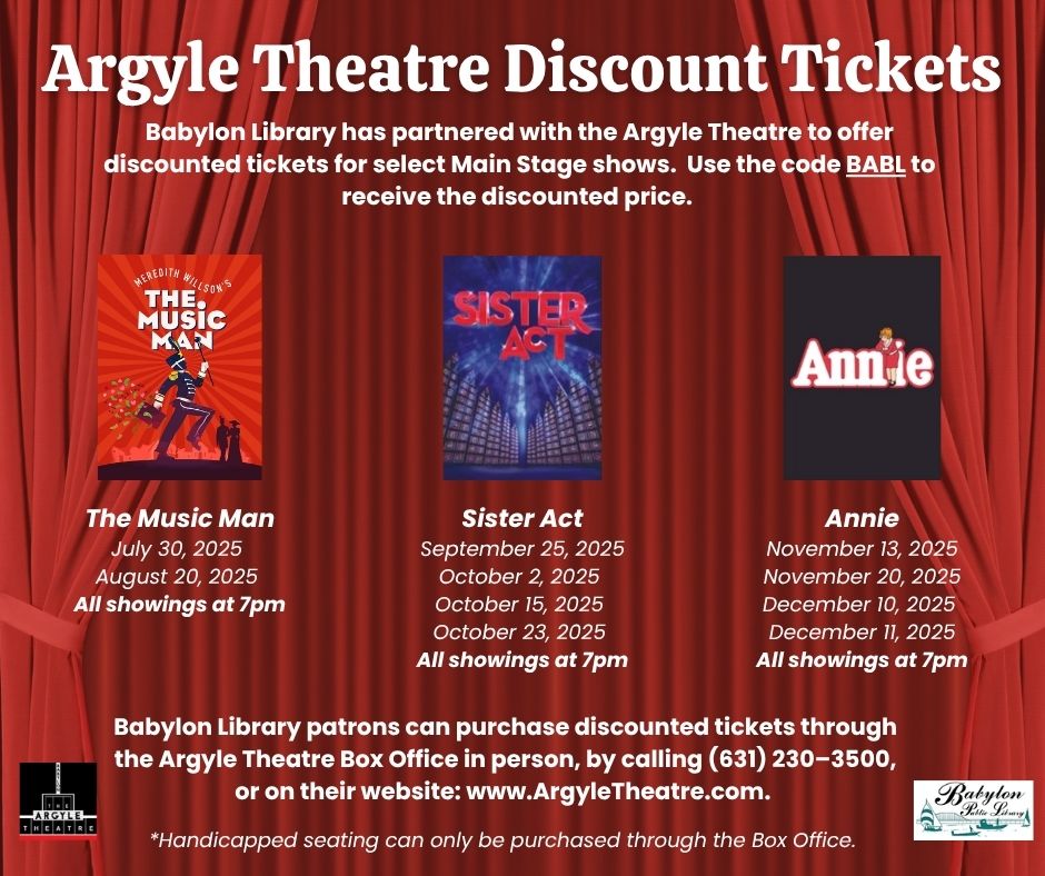 Argyle Theatre Main Stage Discount Tickets FB (5)