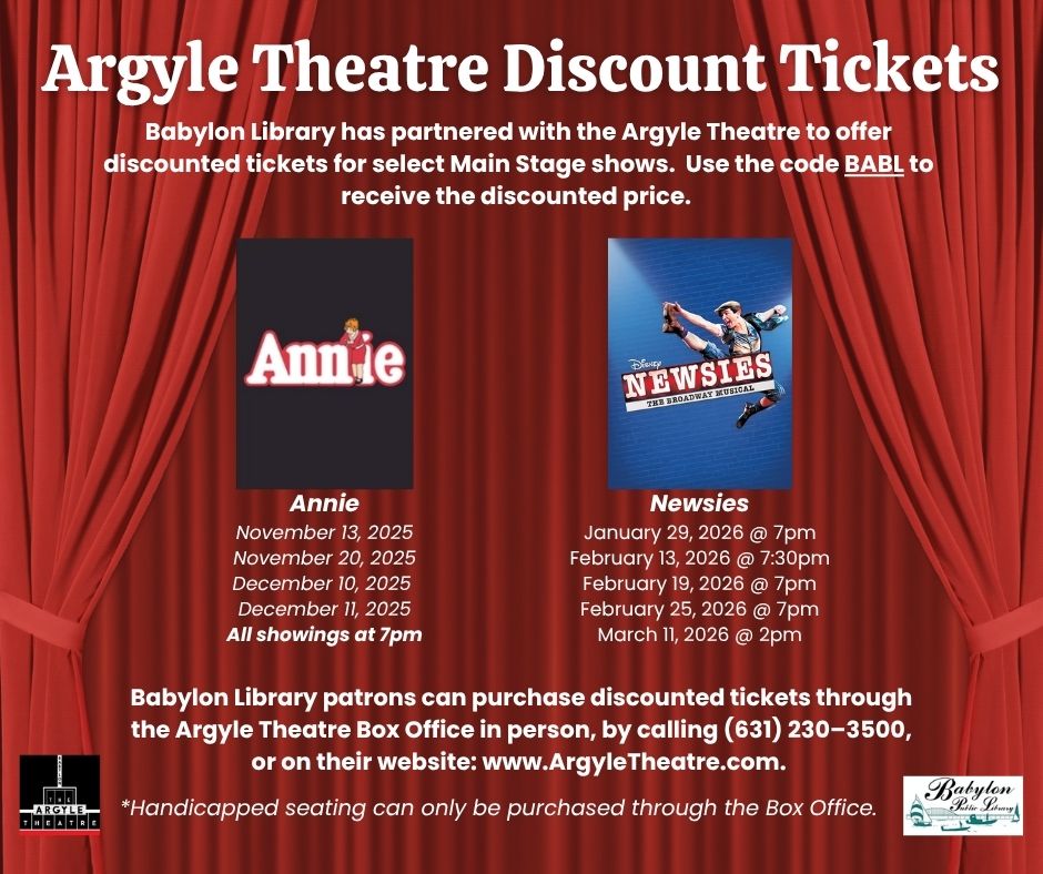 Argyle Theatre Main Stage Discount Tickets FB (8)