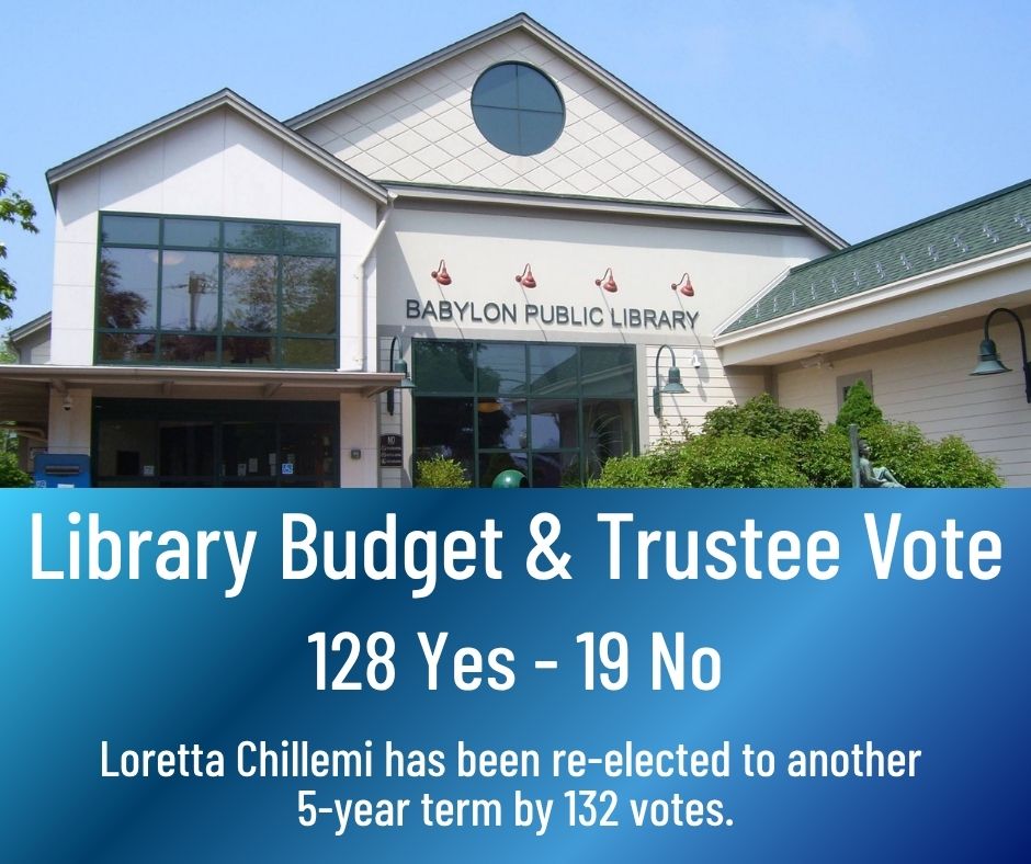 Babylon Public Library Budget & Trustee Vote (Facebook Post) (1)