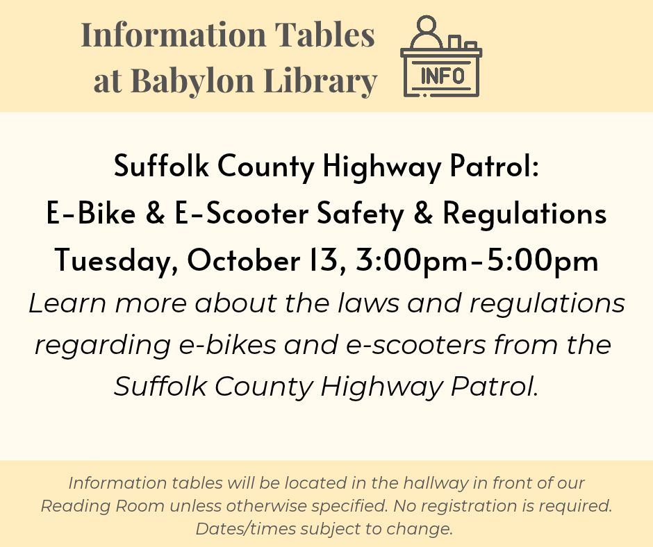 ebike info table
