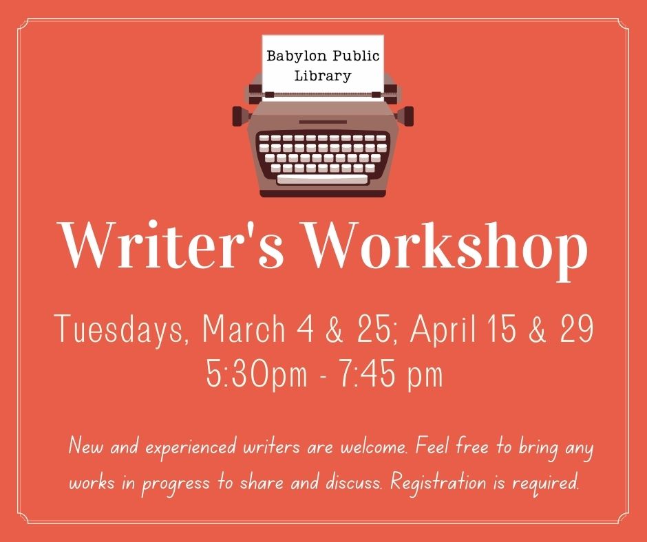 MarchApril 2025 Writers Workshop Flyer (Facebook Post)