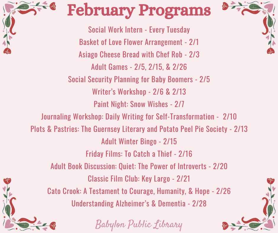 February 2024 Programs FB