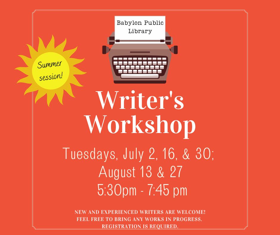 JulyAug 2024 Writers Workshop FB