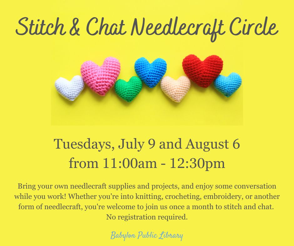 Summer 2024 Stitch and Chat FB